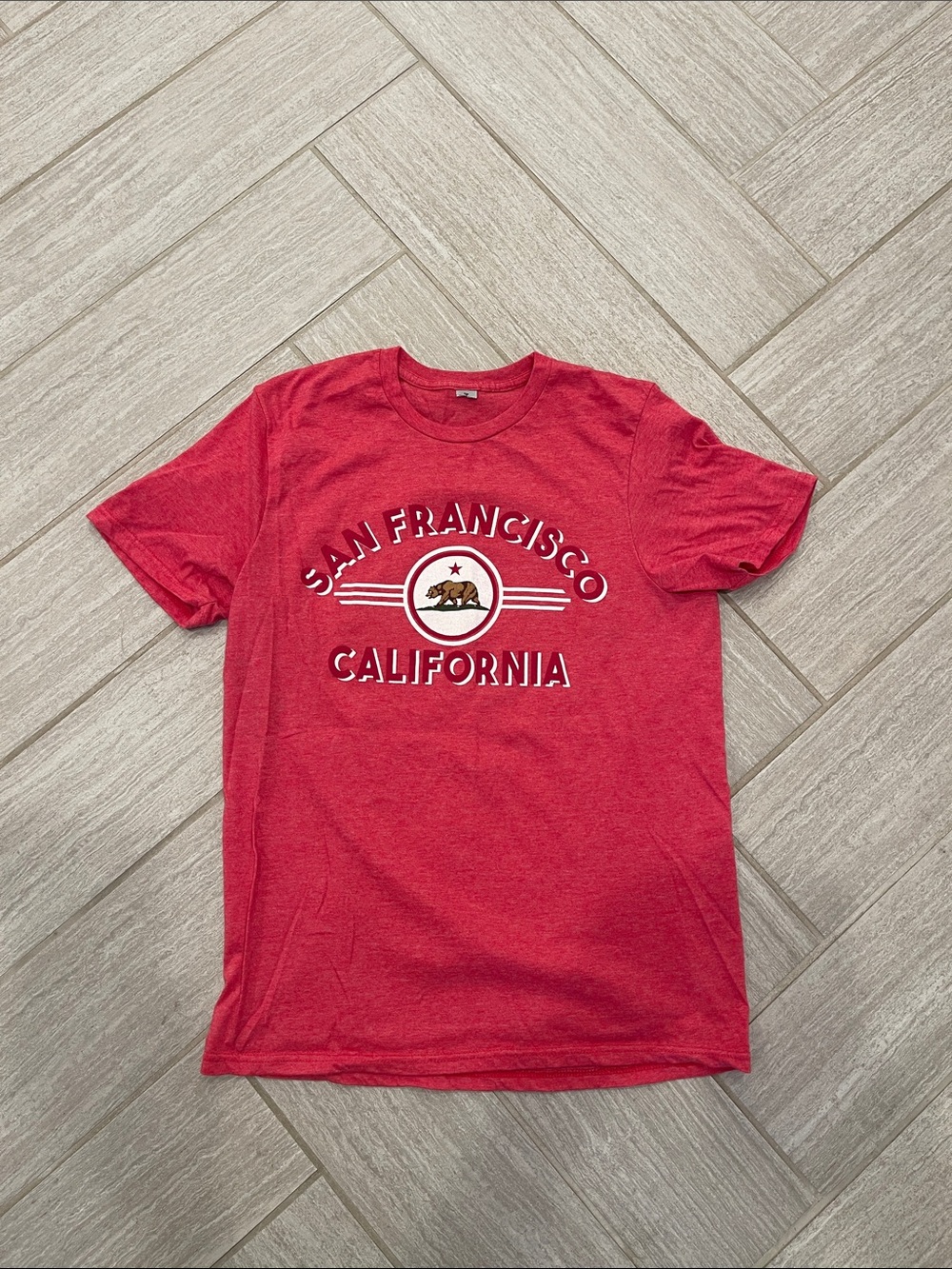 San Francisco California Graphic T-Shirt - Red